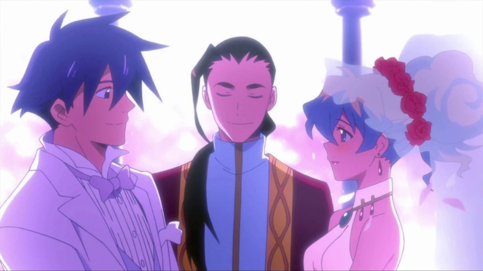 Simon and Nia have one of the shonen anime romances worthy of a shojo series (Image via Gainax)
